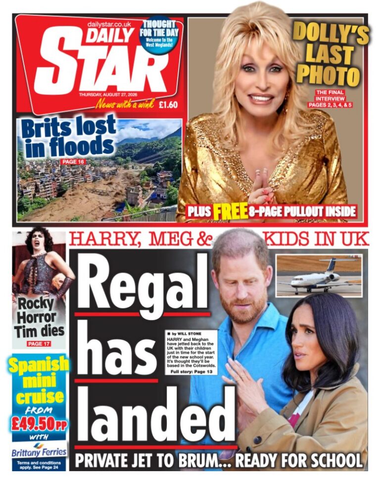 Daily Star front page