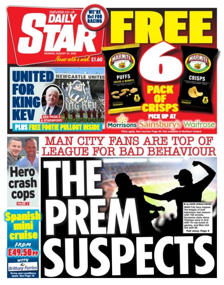 Daily Star front page