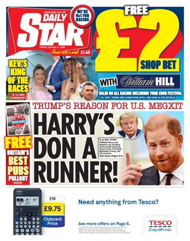 Daily Star front page