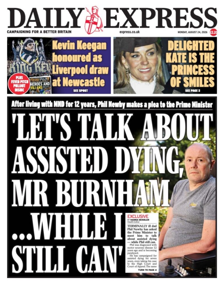 Daily Express front page
