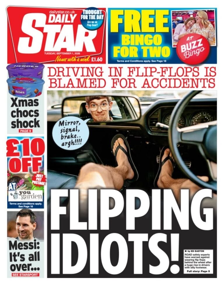 Daily Star front page