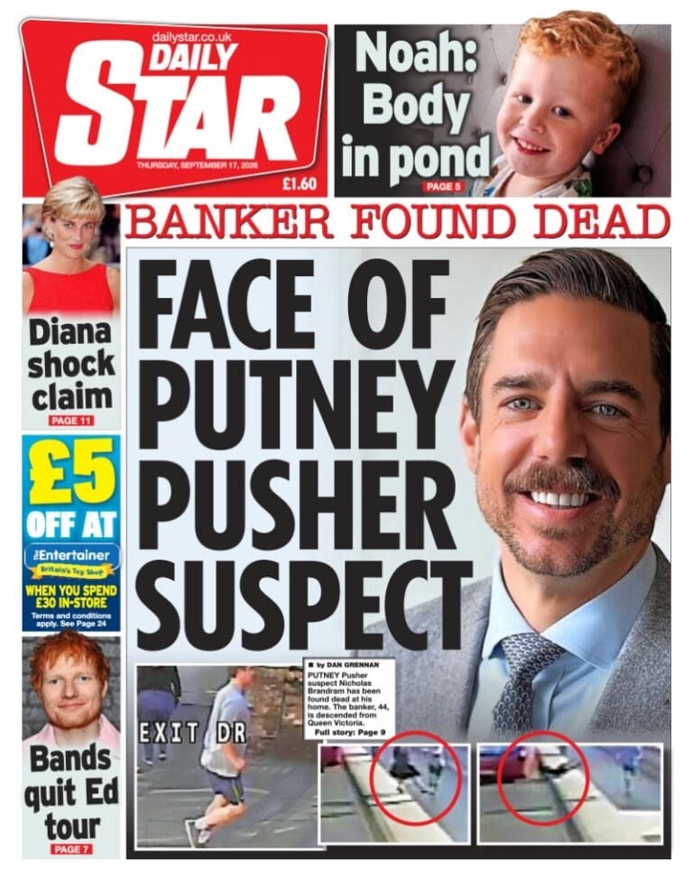 Daily Star front page