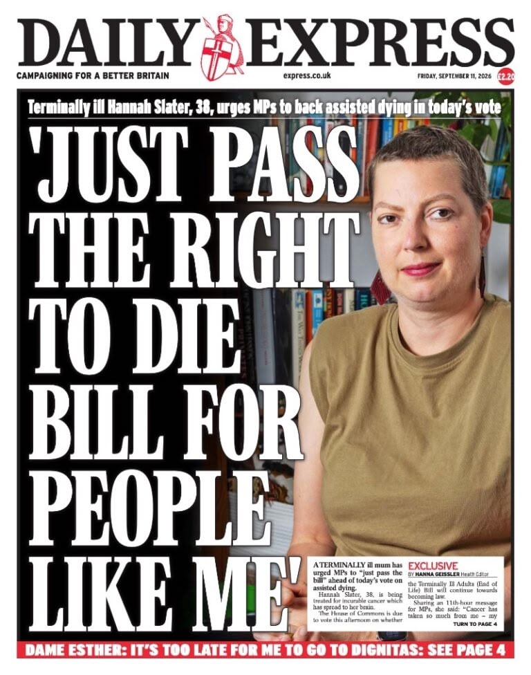 Daily Express front page