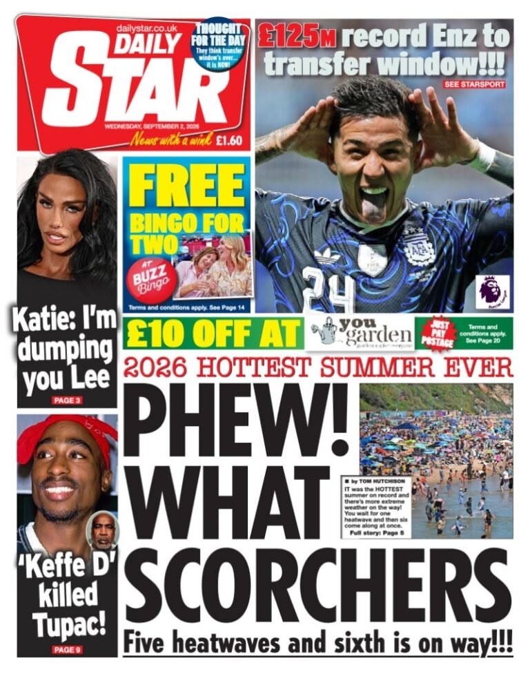 Daily Star front page
