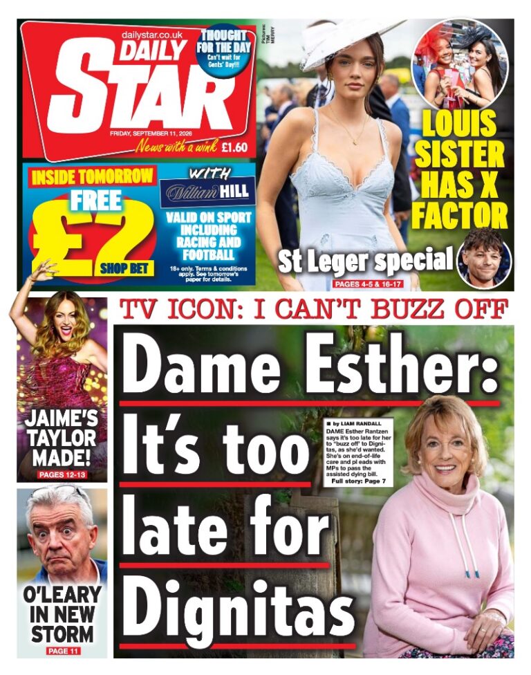 Daily Star front page