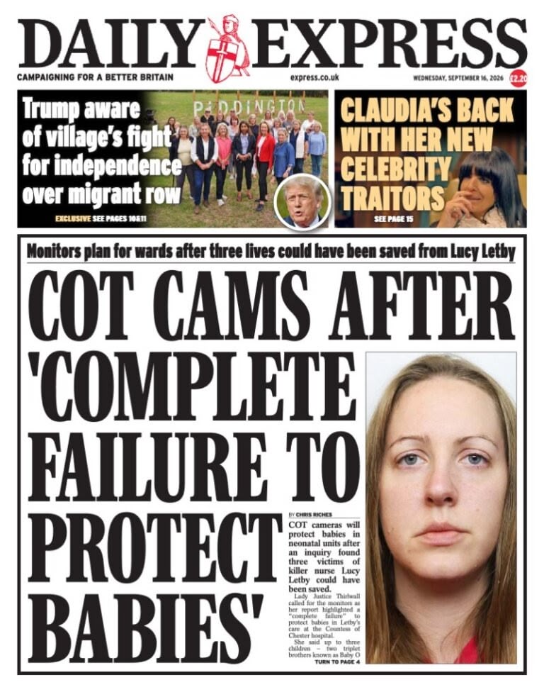 Daily Express front page