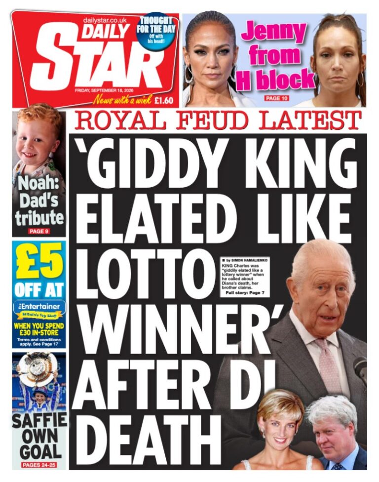 Daily Star front page