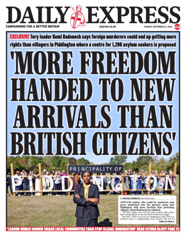 Daily Express front page