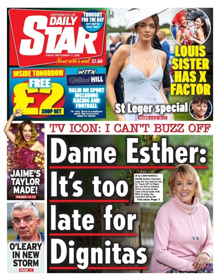 Daily Star front page
